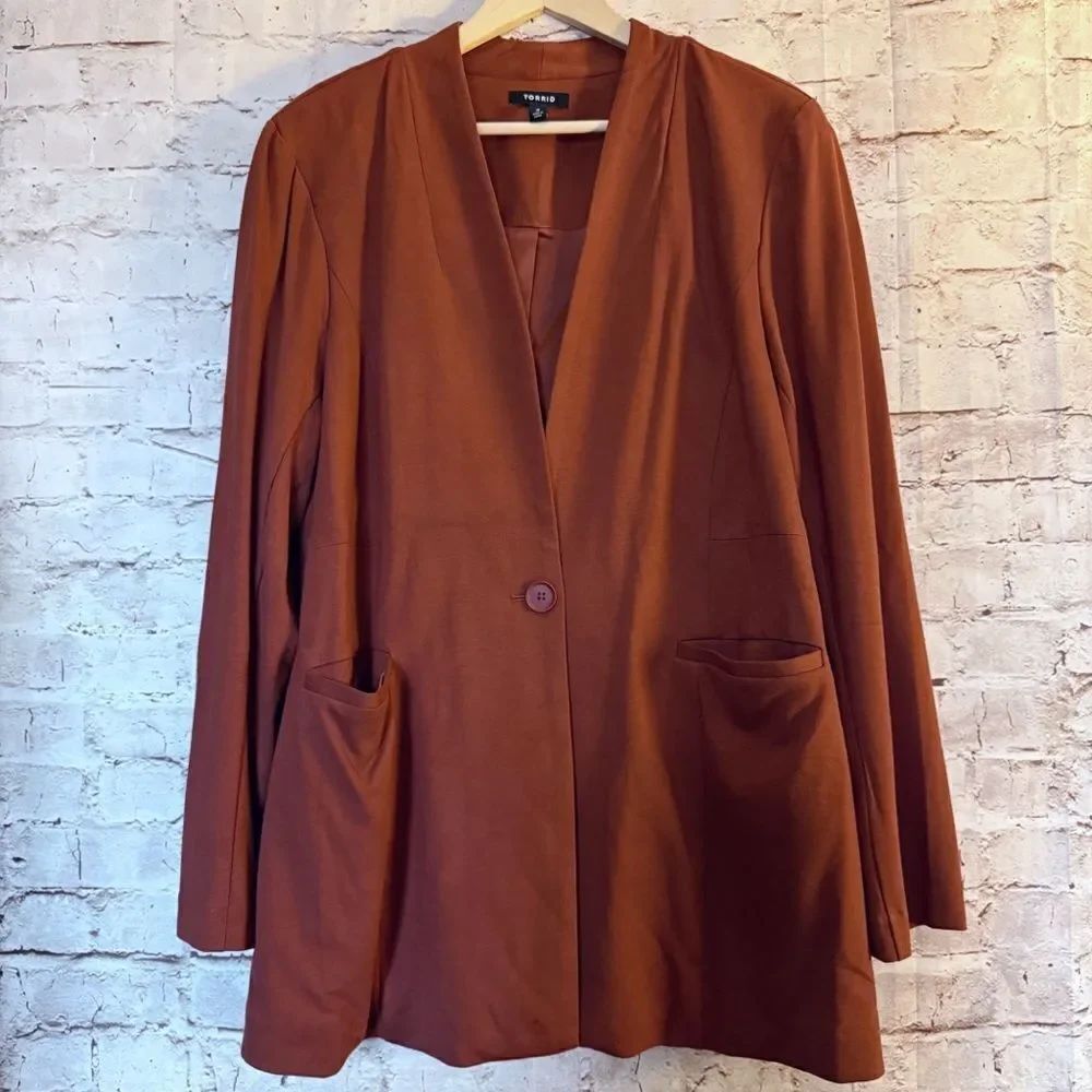 Torrid ponte knit blazer jacket